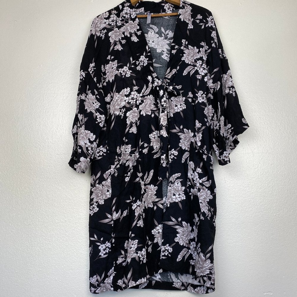 Spiritual Gangster Purple Floral Robe